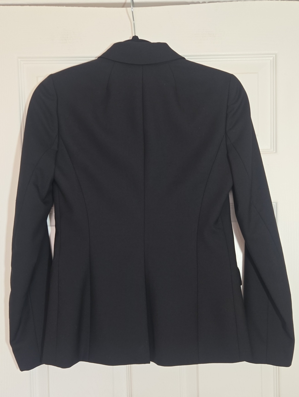 J.Crew 1035 Super 120s Wool Blazer Black Size 0 Two Button Work Career - Picture 3 of 11
